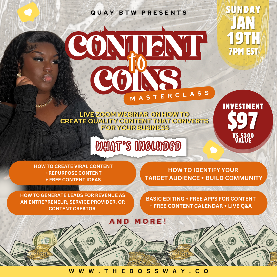 CONTENT TO COINS WEBINAR